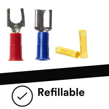 3M HTK-1 Highland Terminal Kit with vinyl insulated ring fork butt splice and disconnect terminals (7100112734) (180 Pieces)  - (4 Pack) - 5