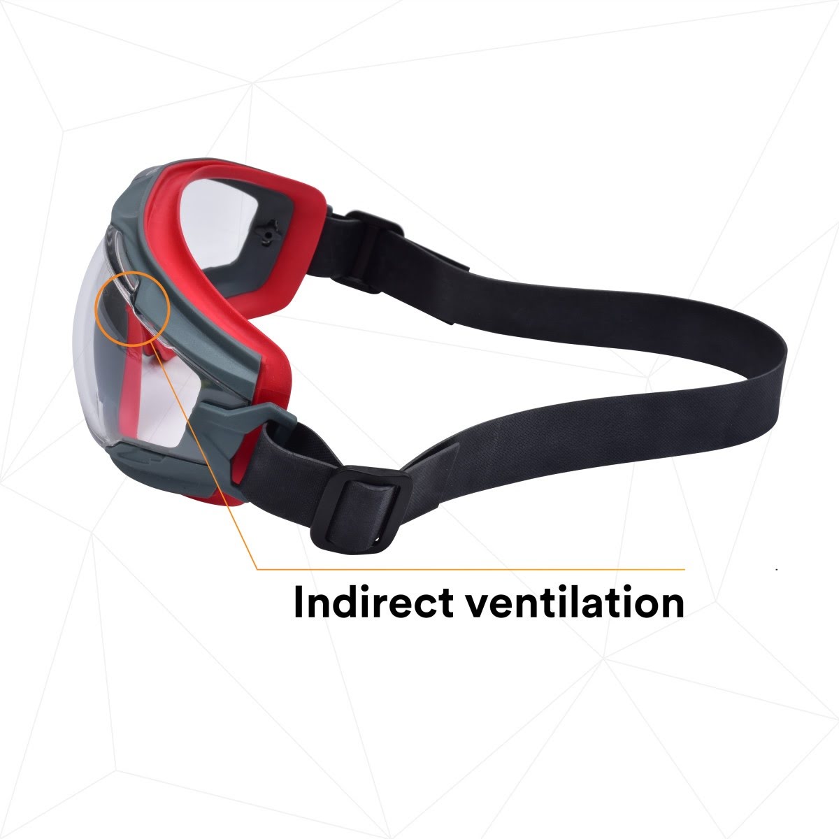 3M GG501NSGAF GoggleGear 500 Series Safety Goggles Clear Anti Fog Lens Neoprene Strap (7100112956)  - (10Pack) - 7