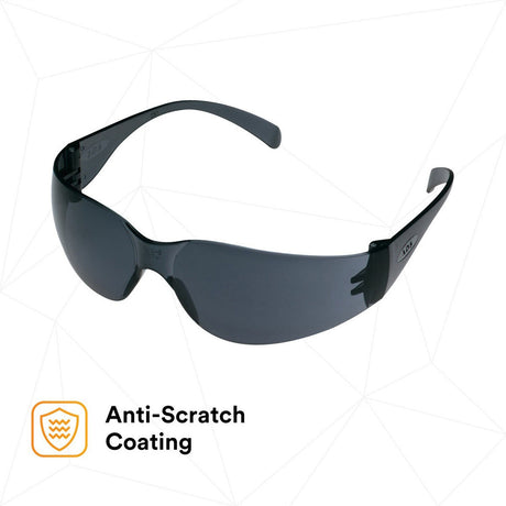 3M 11327-00000-20 11327 Virtua Safety Glasses, Gray Hard Coat Lens, Gray Frame, Unisex, ANSI Z87.1, UV Protection, Wraparound (7100114636)  - (20 Pack) - 5