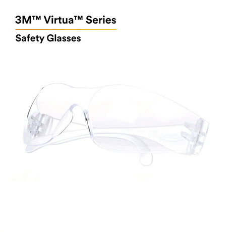 3M 11228-00000-100 11228 Virtua Safety Glasses, Clear Lens, Clear Frame, Uncoated, ANSI Z87, Unisex (7100114652) (10000 Pack) - 2