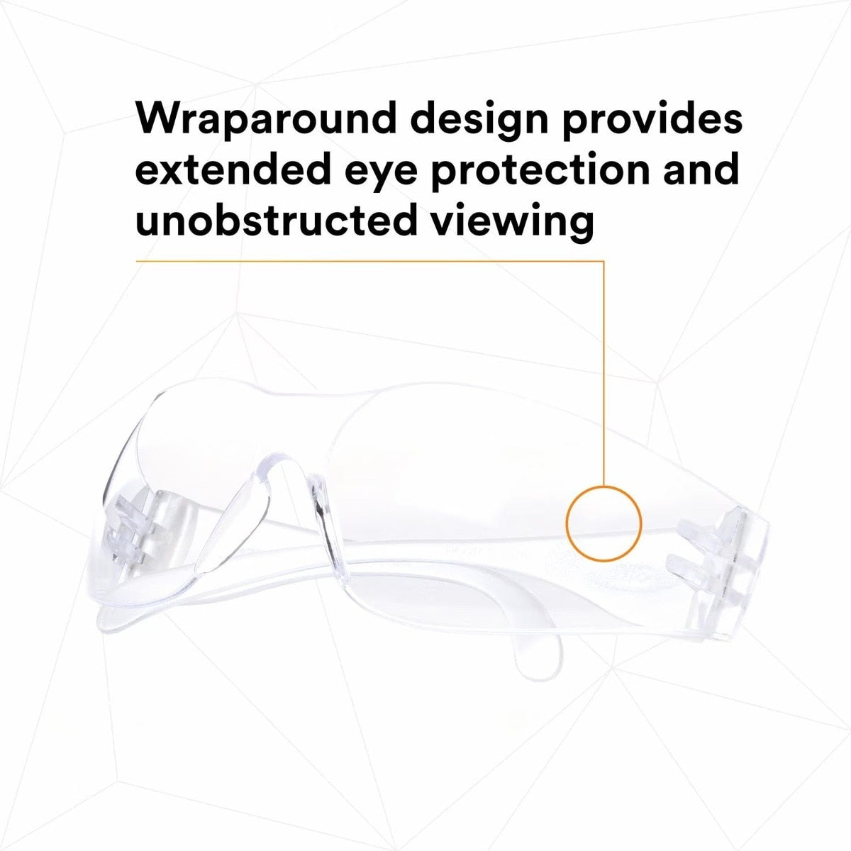 3M 11228-00000-100 11228 Virtua Safety Glasses, Clear Lens, Clear Frame, Uncoated, ANSI Z87, Unisex (7100114652) (10000 Pack) - 3