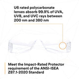 3M 11228-00000-100 11228 Virtua Safety Glasses, Clear Lens, Clear Frame, Uncoated, ANSI Z87, Unisex (7100114652) (10000 Pack) - 7