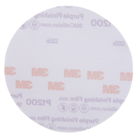 3M 260L 30668 Hookit Purple Finishing Film Abrasive Disc, Aluminum Oxide, P1200, Purple, 6 in, Clear Coat Sanding (7100122780) (200 Pack) - 7