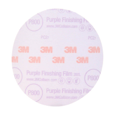 3M 260L 30670 Hookit Purple Finishing Film Abrasive Disc, P800, 6 in (7100122792) (200 Pack) - 2