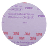 3M 260L 30670 Hookit Purple Finishing Film Abrasive Disc, P800, 6 in (7100122792) (200 Pack) - 3