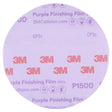 3M 260L 30667 Hookit Purple Finishing Film Abrasive Disc, P1500, Purple, 6 in (7100122795) (50 Pack)