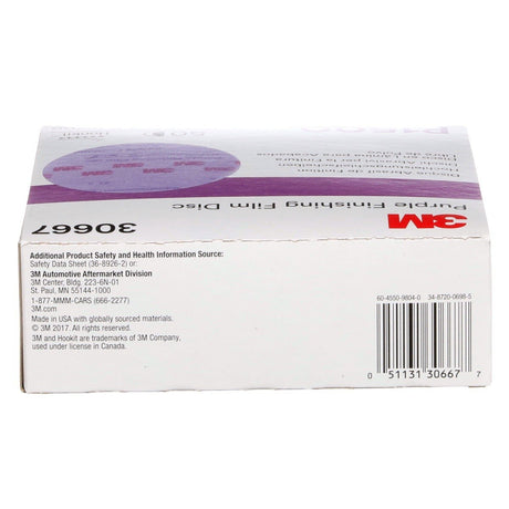 3M 260L 30667 Hookit Purple Finishing Film Abrasive Disc, P1500, Purple, 6 in (7100122795) (200 Pack) - 8