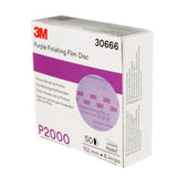 3M 260L 30666 Hookit Purple Finishing Film Abrasive Disc, P2000, Purple, 6 in (7100122798) (200 Pack) - 5