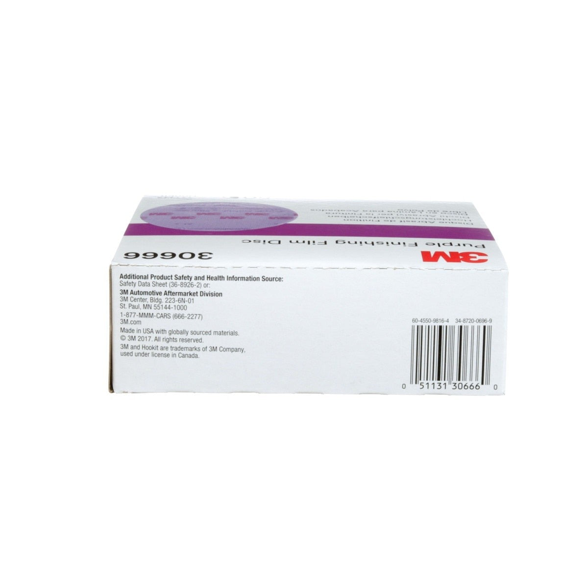 3M 260L 30666 Hookit Purple Finishing Film Abrasive Disc, P2000, Purple, 6 in (7100122798) (200 Pack) - 9