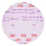 3M 260L 30666 Hookit Purple Finishing Film Abrasive Disc, P2000, Purple, 6 in (7100122798) (200 Pack) - 10