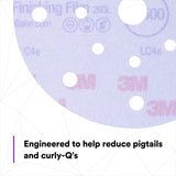 3M 34782 Hookit Purple Finishing Film Abrasive Disc, Dust Free, P1000, 6 in, Clear Coat Sanding, Paint Finishing (7100122800) (200 Pack) - 4
