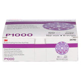 3M 34782 Hookit Purple Finishing Film Abrasive Disc, Dust Free, P1000, 6 in, Clear Coat Sanding, Paint Finishing (7100122800) (200 Pack) - 10