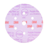 3M 30571 Hookit Purple Finishing Film Abrasive Disc 260L, 5 in, P600 (7100122801) (50 Pack) - 2
