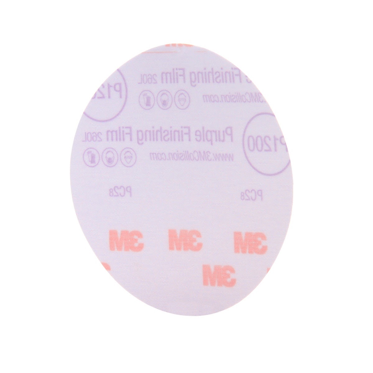 3M 260L 30568 Hookit Purple Finishing Film Abrasive Disc, 5 in, P1200 (7100122805) (200 Pack) - 2