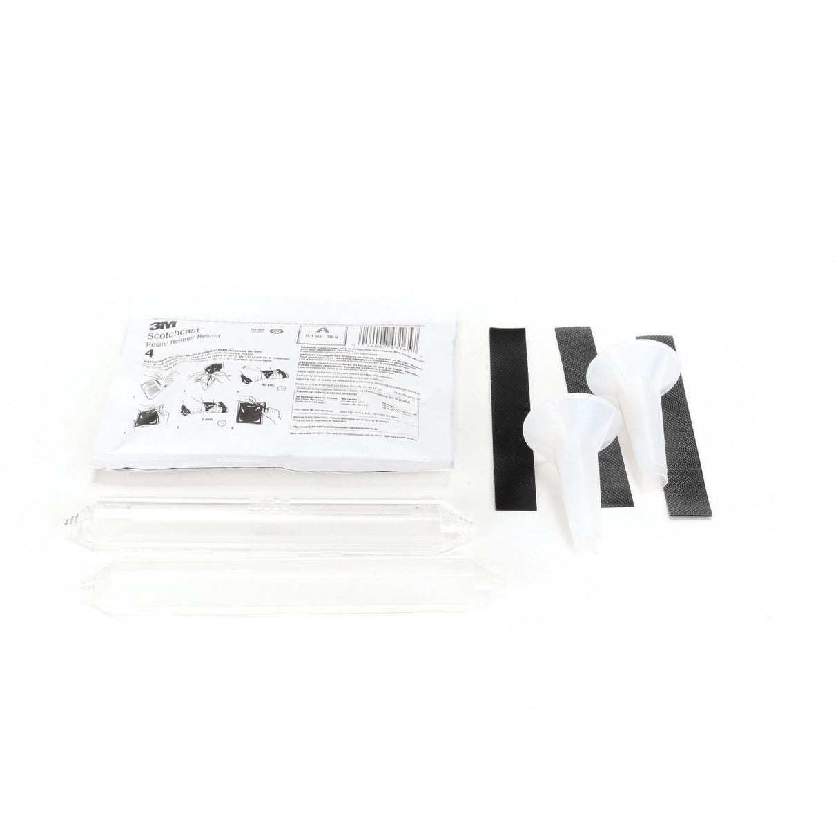 3M Scotchcast Inline Resin Power Cable Splice Kit, Up to 2 AWG, Black (82-A1N) (7100123073)  - (10Pack) - 2
