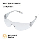 3M 11328-00000-20 11328 Virtua Protective Eyewear I/O Hard Coat Lens, Clear Temple (7100123356)  - (20Pack) - 2