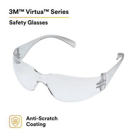 3M 11328-00000-20 11328 Virtua Protective Eyewear I/O Hard Coat Lens, Clear Temple (7100123356)  - (20Pack) - 2
