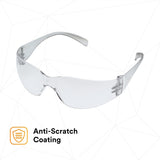 3M 11328-00000-20 11328 Virtua Protective Eyewear I/O Hard Coat Lens, Clear Temple (7100123356)  - (20Pack) - 5