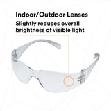 3M 11328-00000-20 11328 Virtua Protective Eyewear I/O Hard Coat Lens, Clear Temple (7100123356)  - (20Pack) - 7