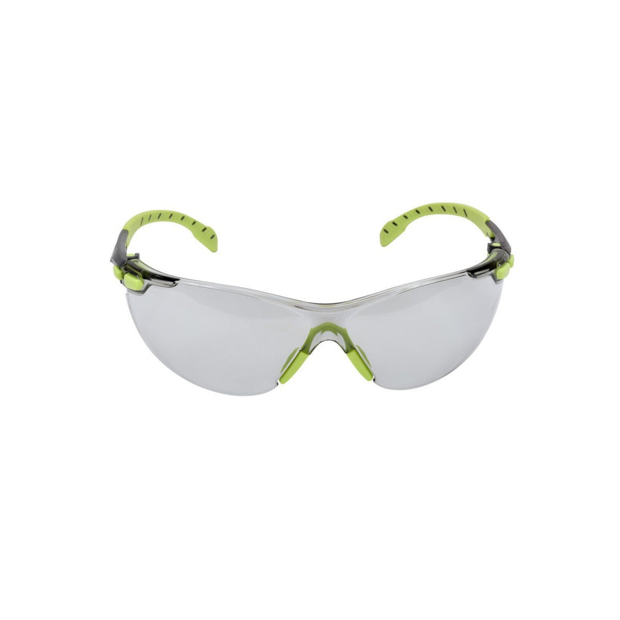 3M S1207SGAF Solus Safety Glasses 1000 Series, Green/Black Frame, Indoor/Outdoor Gray Lens, ANSI Z87, Anti-Fog, UV Protection (7100127035)  - (20Pack)