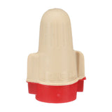 3M T/R+POUCH Twist-On Wire Connector, Tan/Red, 22-8 AWG, 600 V, for Copper Conductors (7100127165) (1000 Pack)