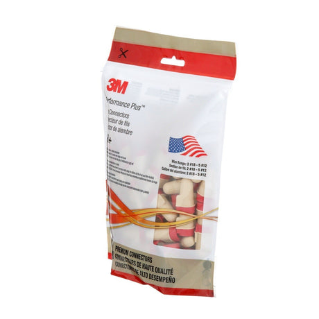 3M T/R+POUCH Twist-On Wire Connector, Tan/Red, 22-8 AWG, 600 V, for Copper Conductors (7100127165) (1000 Pack) - 8