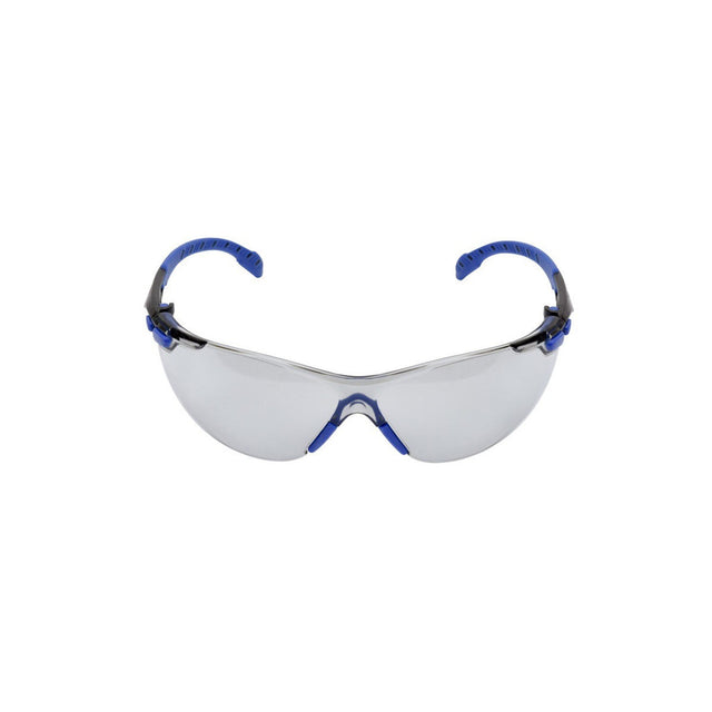 3M S1107SGAF Solus 1000 Series Safety Glasses Scotchgard Anti-Fog Indoor/Outdoor Grey Lens Blue/Black Frame (S1107SGAF) (7100131794)  - (20Pack)