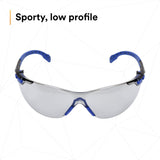 3M S1107SGAF Solus 1000 Series Safety Glasses Scotchgard Anti-Fog Indoor/Outdoor Grey Lens Blue/Black Frame (S1107SGAF) (7100131794)  - (20Pack) - 3