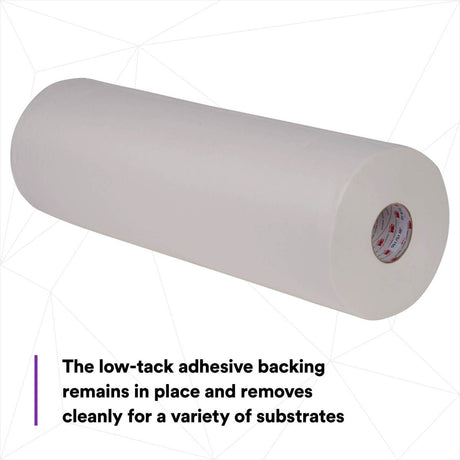 3M 37852 Dirt Trap Protection Material, Nonwoven Overspray Protection Gray 28 in x 300 ft (7100132343) - 3