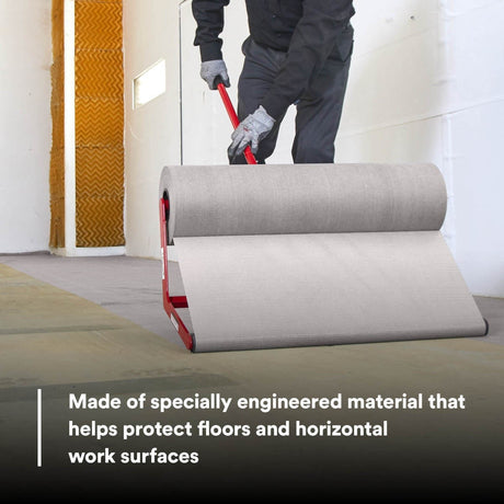 3M 37852 Dirt Trap Protection Material, Nonwoven Overspray Protection Gray 28 in x 300 ft (7100132343) - 6
