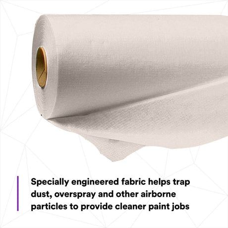 3M 37853 Dirt Trap Protection Material, Gray, Nonwoven, Overspray Protection, 56 in x 300 ft (7100132344) - 5