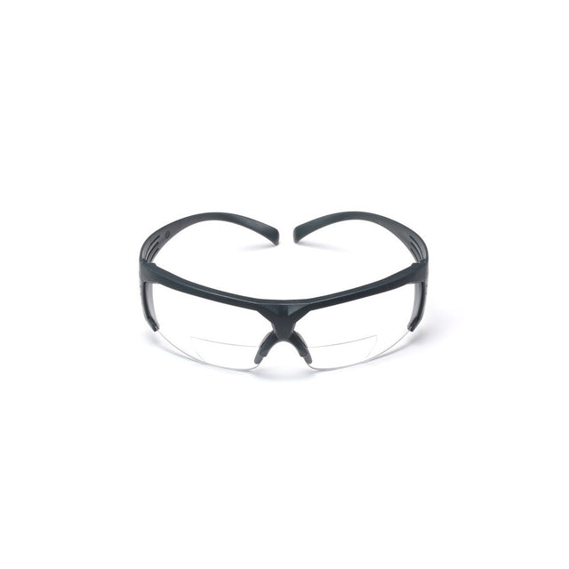 3M SF625SGAF SecureFit Safety Glasses, Clear Scotchgard Anti Fog Anti Scratch Lens, +2.5 Diopter, Gray Temples (7100132360)  - (20Pack)