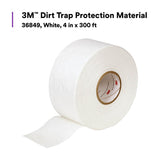 3M 36849 Dirt Trap Protection Material, Polyester Nonwoven Overspray Protection Roll, White, 4 in x 300 ft (7100133779)  - (6 Pack) - 2