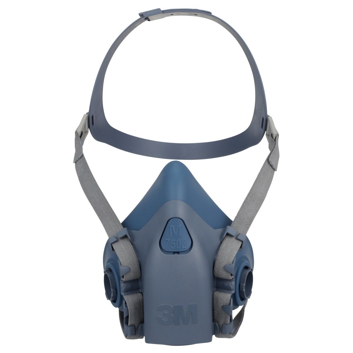 3M 7501 Half Facepiece Reusable Respirator, Small, Cool Flow Valve, Bayonet Connection, NIOSH Approved, Dual Airline Compatible, Dropdown Suspension (7100134948)  - (10Pack)