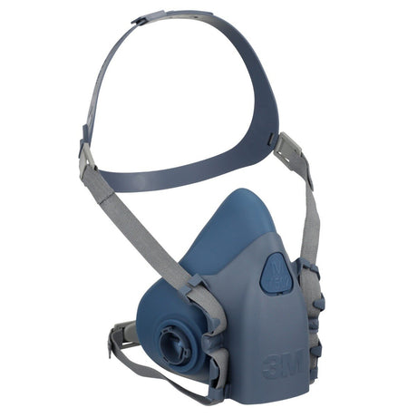 3M 7501 Half Facepiece Reusable Respirator, Small, Cool Flow Valve, Bayonet Connection, NIOSH Approved, Dual Airline Compatible, Dropdown Suspension (7100134948)  - (10Pack) - 2