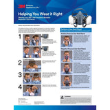 3M 7501 Half Facepiece Reusable Respirator, Small, Cool Flow Valve, Bayonet Connection, NIOSH Approved, Dual Airline Compatible, Dropdown Suspension (7100134948)  - (10Pack) - 6