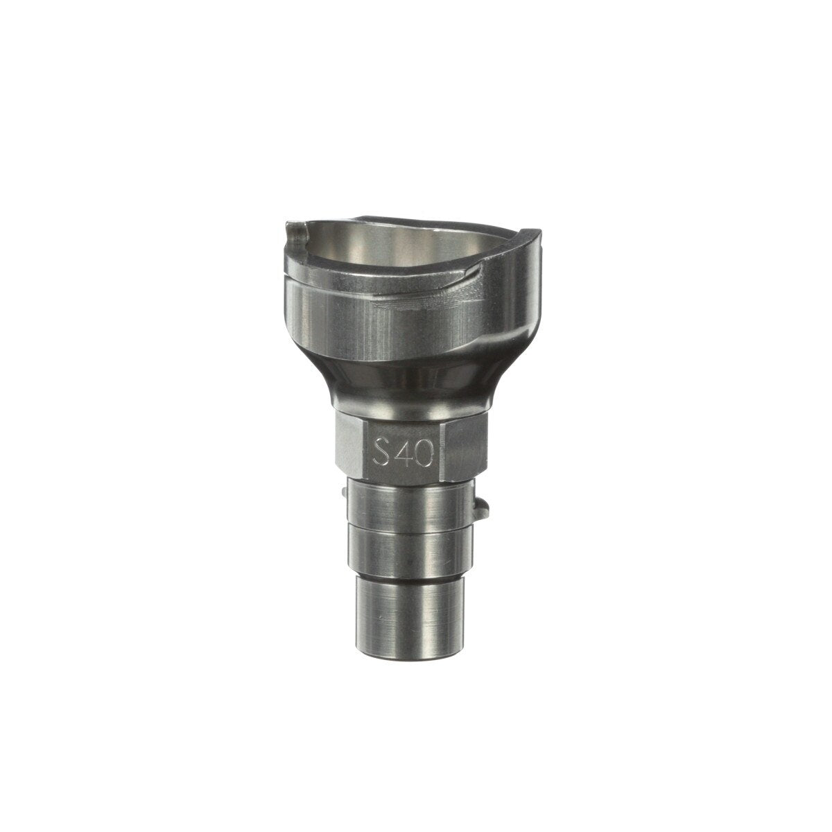 3M 26135 PPS Spray Gun Adapter, Type S40, Trapezoidal Thread, Silver, Connects SATAjet to Series 2.0 (7100135335)  - (4Pack) - 3