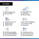 3M 26205 PPS Series 2.0 Lid, 125 Micron Filter, Midi Mini Micro (7100135625) (25 Pack) - 3