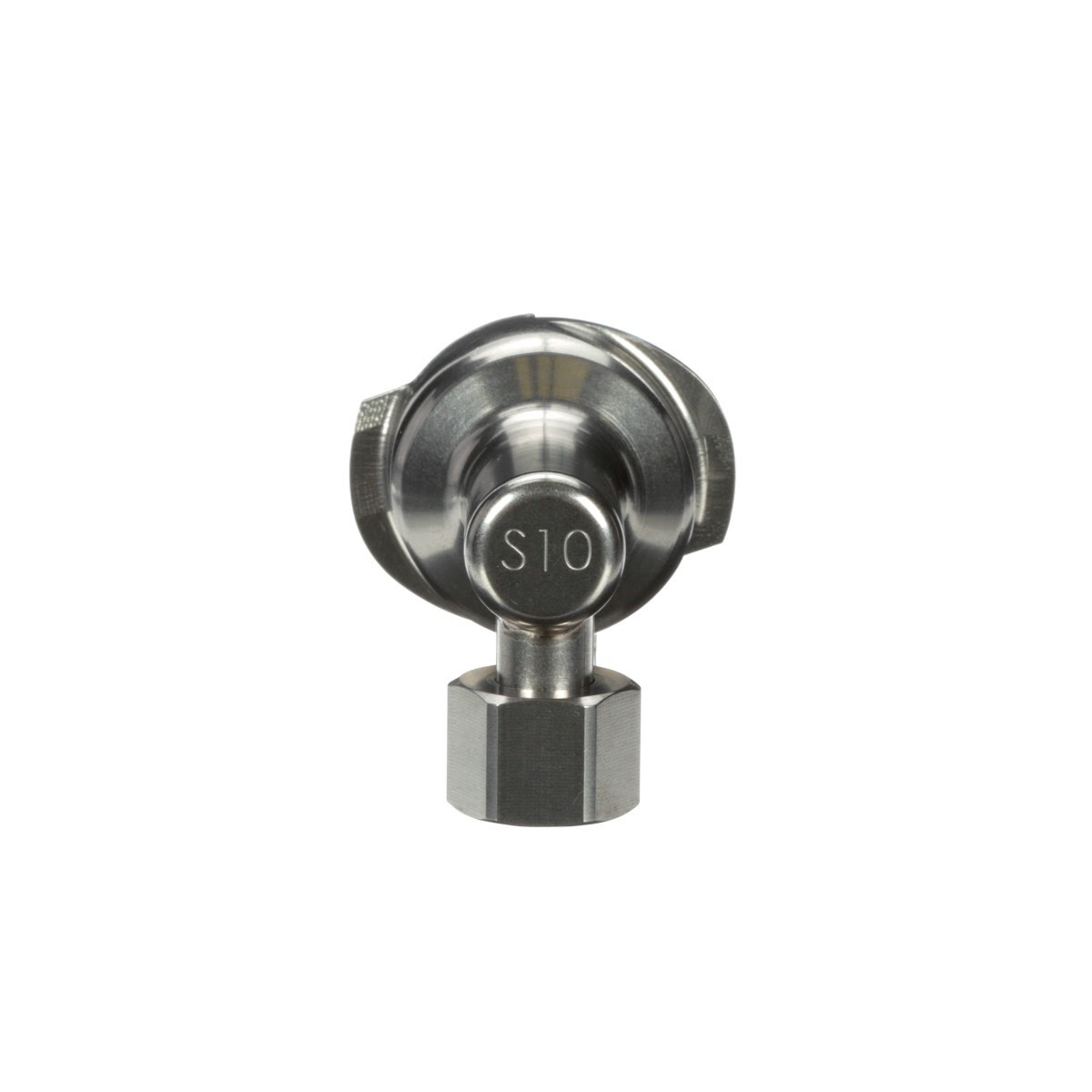 3M 26017 PPS Series 2.0 Adapter, Type S10, 1/4 Female, R-Angle 19 Thread BSP for Side Cup Mount (7100135927)  - (4 Pack) - 4