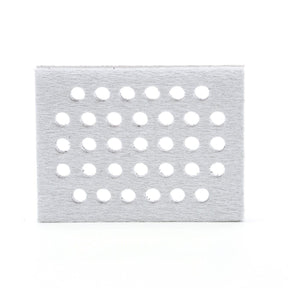 3M 28324 Hookit Interface Pad, Medium Density Foam, Gray, 3 in x 4 in x 1/2 in, 33 Holes (7100138159) (10 Pack)