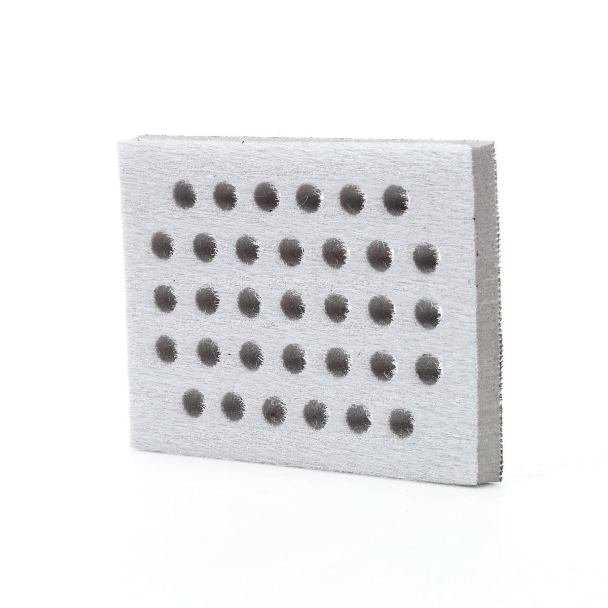 3M 28324 Hookit Interface Pad, Medium Density Foam, Gray, 3 in x 4 in x 1/2 in, 33 Holes (7100138159) (10 Pack) - 3