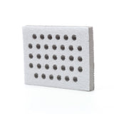 3M 28324 Hookit Interface Pad, Medium Density Foam, Gray, 3 in x 4 in x 1/2 in, 33 Holes (7100138159) (10 Pack) - 3