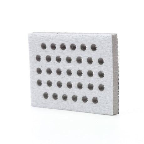 3M 28324 Hookit Interface Pad, Medium Density Foam, Gray, 3 in x 4 in x 1/2 in, 33 Holes (7100138159) (10 Pack) - 3