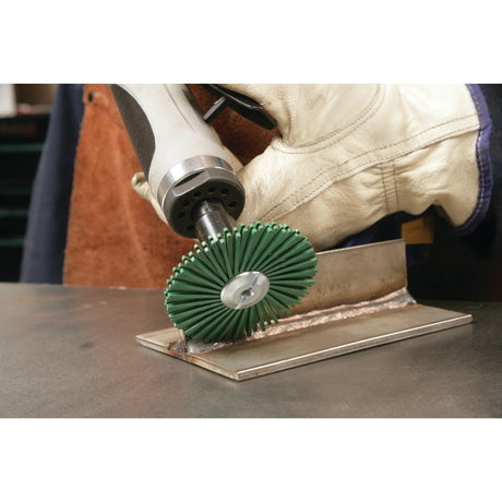 3M RR-ZB Scotch-Brite Roloc Radial Bristle Disc, P80, Yellow, 3 in (7100138177) (40 Pack) - 2
