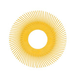 3M Scotch-Brite Radial Bristle Brush Replacement Disc T-A 80 Refill, 80 Grit, Yellow, 6 in, 6000 rpm (7100138194) (80 Pack)
