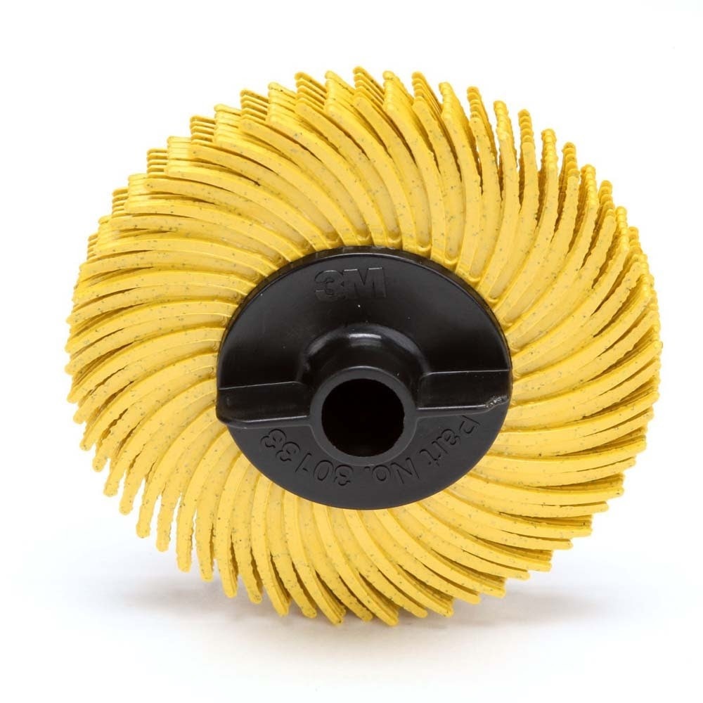 3M RB-ZB Scotch-Brite Radial Bristle Disc, 80, 2 in x 3/8 in, Thin Bristle (7100138293) (80 Pack)