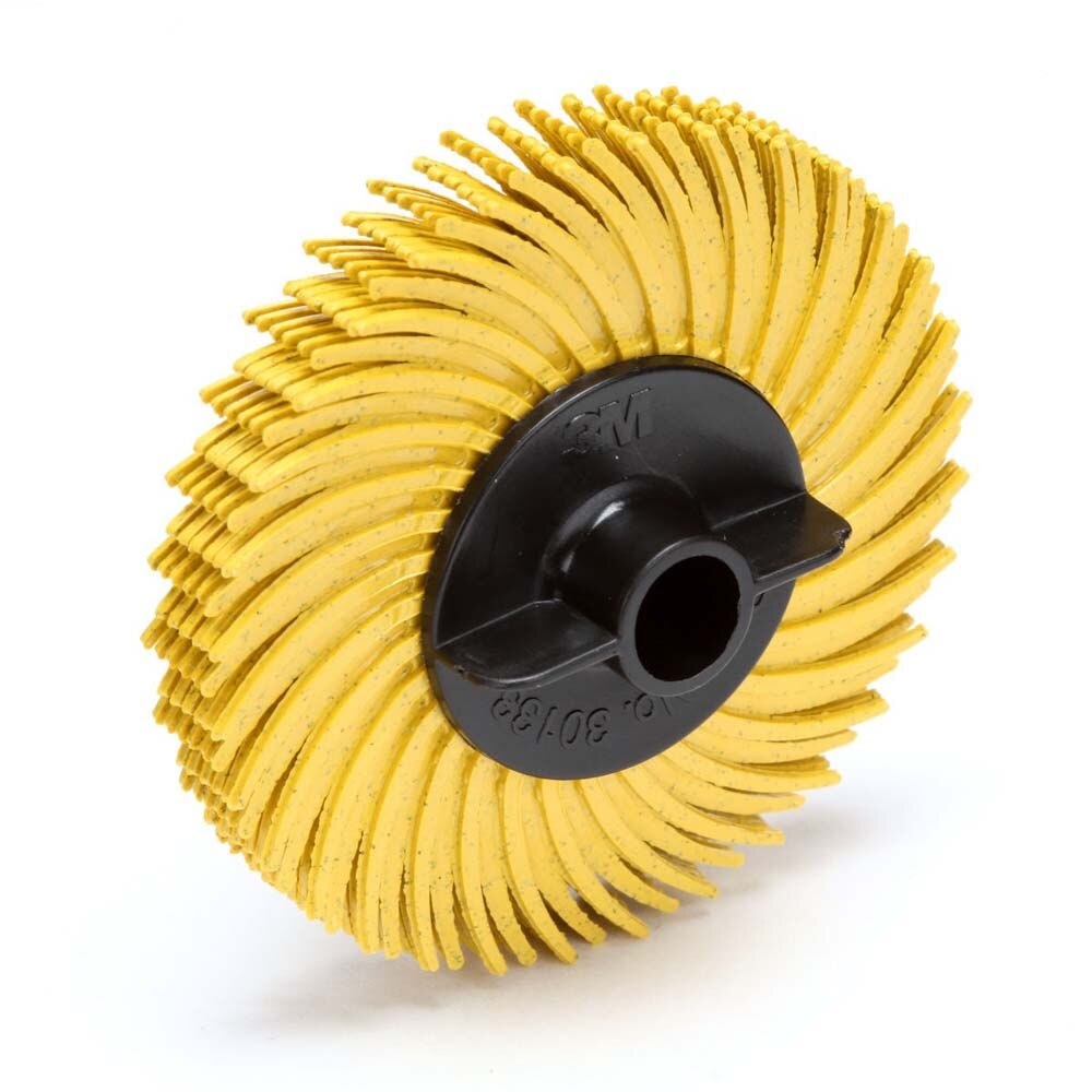 3M RB-ZB Scotch-Brite Radial Bristle Disc, 80, 2 in x 3/8 in, Thin Bristle (7100138293) (80 Pack) - 2