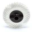 3M RB-ZB Scotch-Brite Radial Bristle Disc, 120 Grit, White, 2 in x 3/8 in, Thin Bristle, Center Hole (7100138294) (80 Pack)