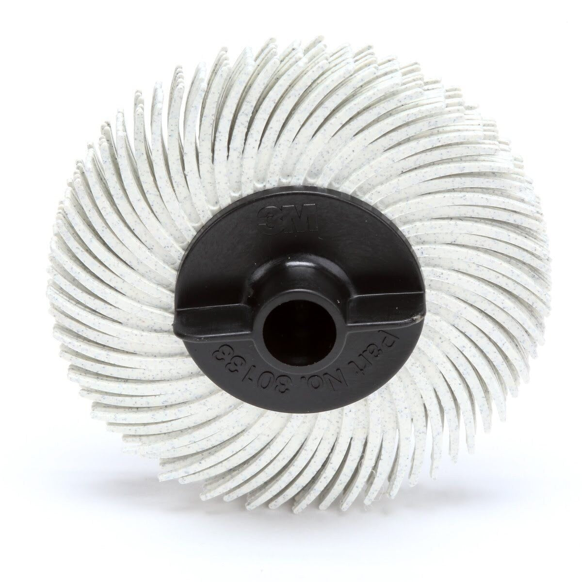 3M RB-ZB Scotch-Brite Radial Bristle Disc, 120 Grit, White, 2 in x 3/8 in, Thin Bristle, Center Hole (7100138294) (80 Pack)
