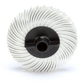 3M RB-ZB Scotch-Brite Radial Bristle Disc, 120 Grit, White, 2 in x 3/8 in, Thin Bristle, Center Hole (7100138294) (80 Pack)